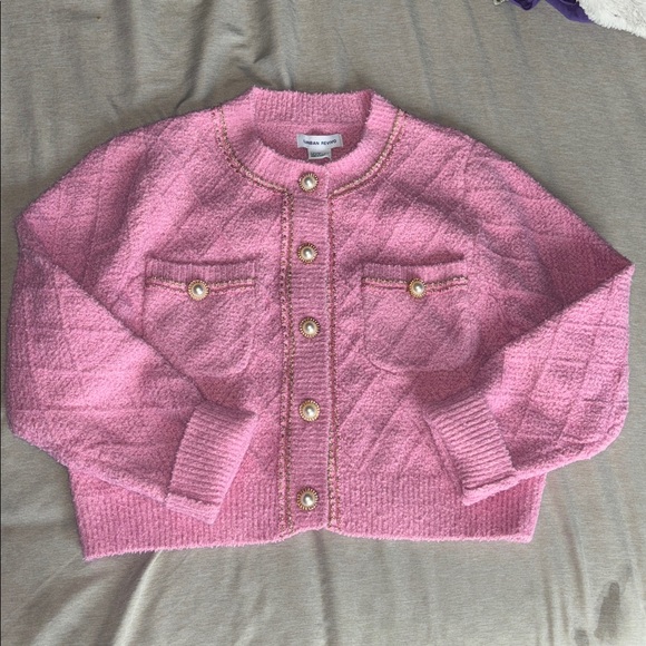 Urban Revivo Sweaters - Pink Women's Cardigan Sweater